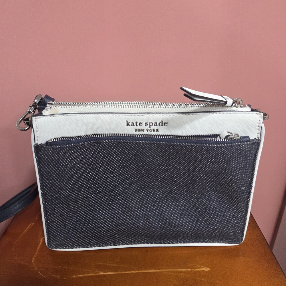 Kate Spade Black and White Crossbody Bag